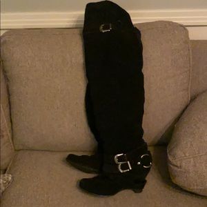 Black Thigh high boots